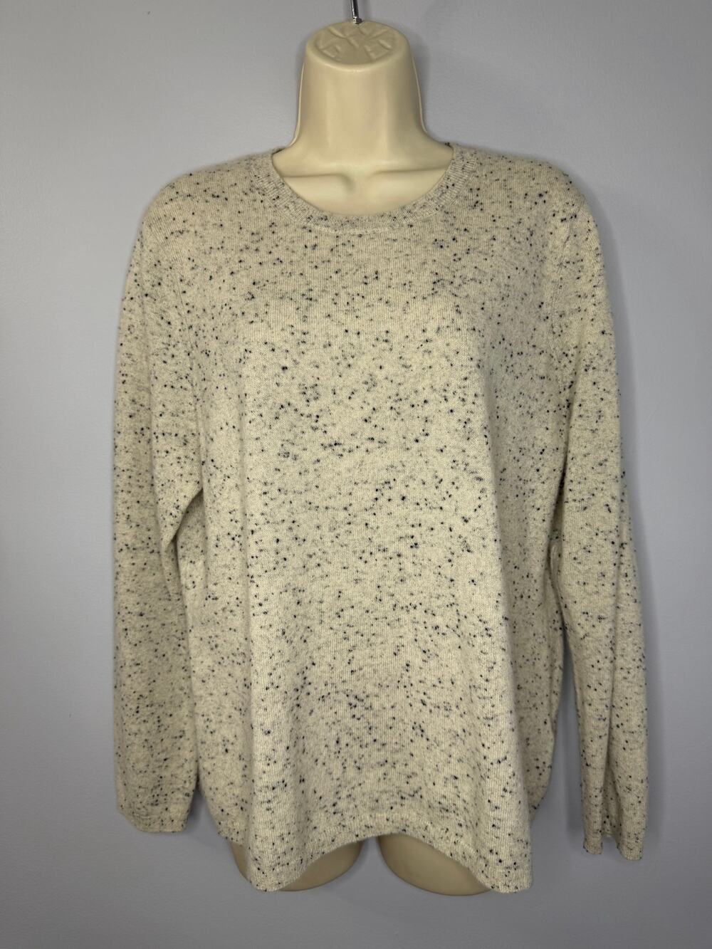 Land's End Crew Neck Cashmere Sweater Women's LP Soft Luxury